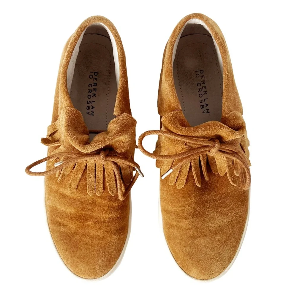 Derek Lam 10 Crosby Luca Suede Fringe Sneaker | 6 - Picture 5 of 11